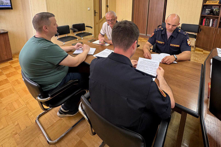 Рабочая встреча начальника Управления вневедомственной охраны по городу Уфа с представителями МУП «Уфаводоканал»