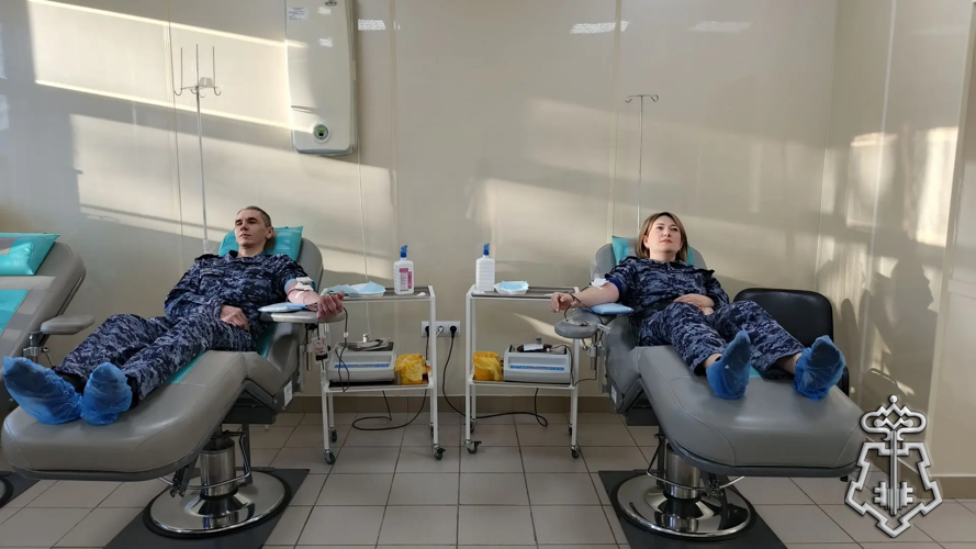 В Белорецке сотрудники Росгвардии приняли участие в донорской акции «От сердца к сердцу»